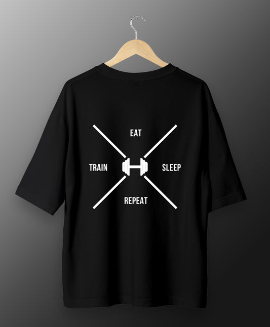 Eat Sleep Train Repeat Oversize