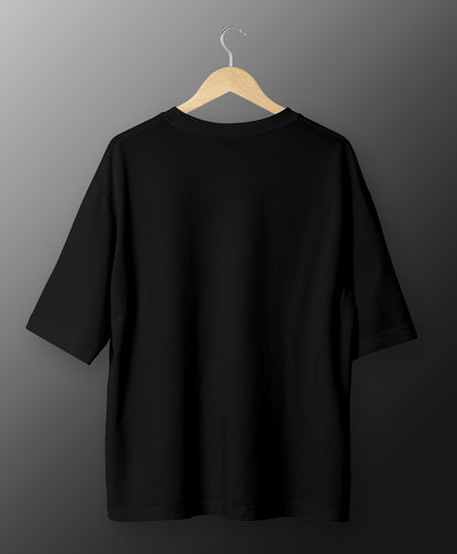 Stylo Tees Plain Black Oversize