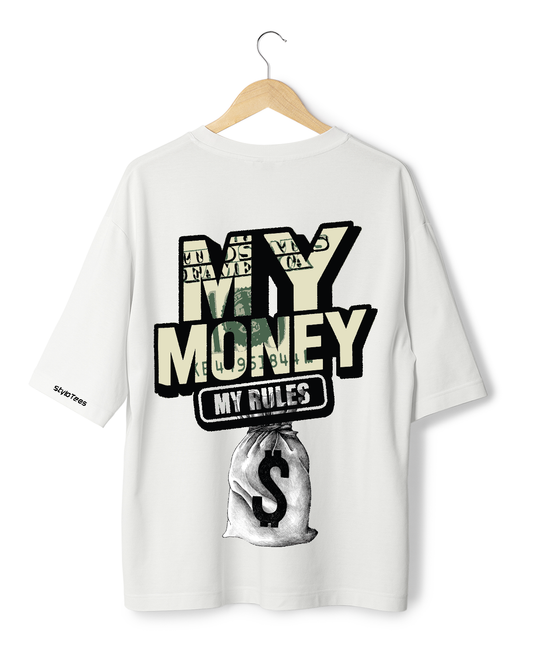 My Money My Rule Off White oversize Tshirt