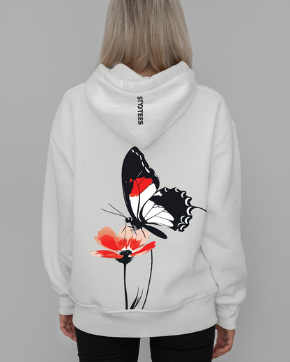 Whispers of Spring Off White Hoodie for Women