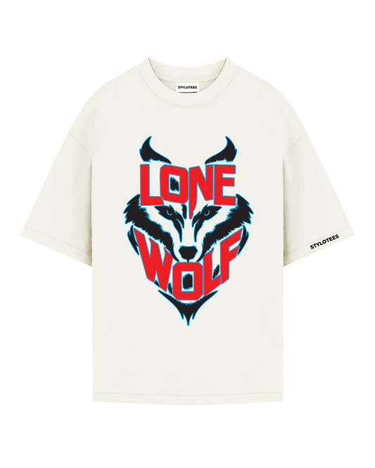 Lone Wolf Off White Oversize T-shirt
